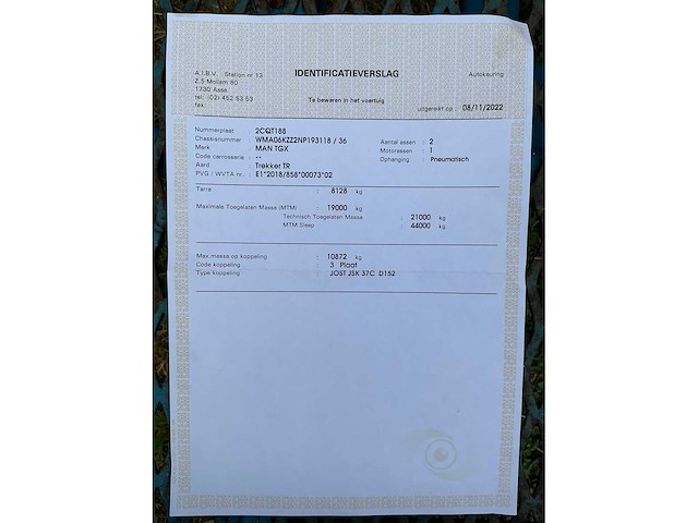 2022 man tgx 18.510 vrachtwagen - afbeelding 28 van  34