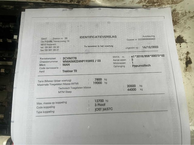 2022 man tgx - afbeelding 39 van  46