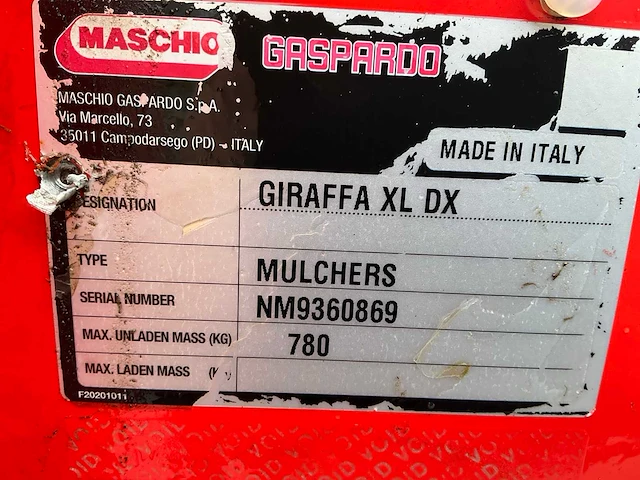 2022 maschio giraffa xl dx klepelmaaier - afbeelding 15 van  29