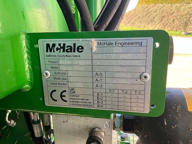 2022 mchale baler wikkelaar fusion vario plus roterende balenbalen - afbeelding 19 van  19