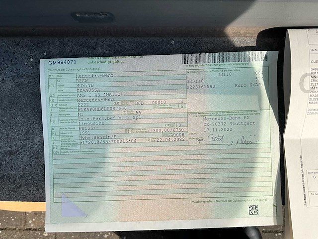 2022 mercedes-benz amg c 43 4matic+ personenauto - afbeelding 1 van  54