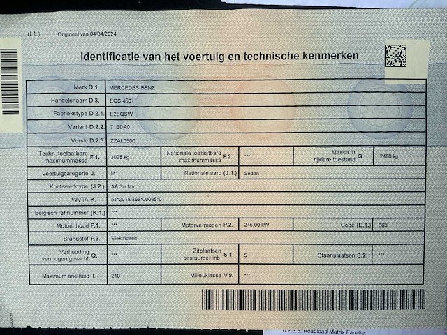 2022 mercedes eqs 450+ personenauto - afbeelding 20 van  27