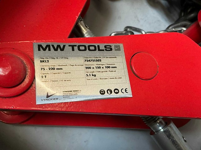 2022 mw tools hnsj3030 kettingtakel - afbeelding 7 van  7