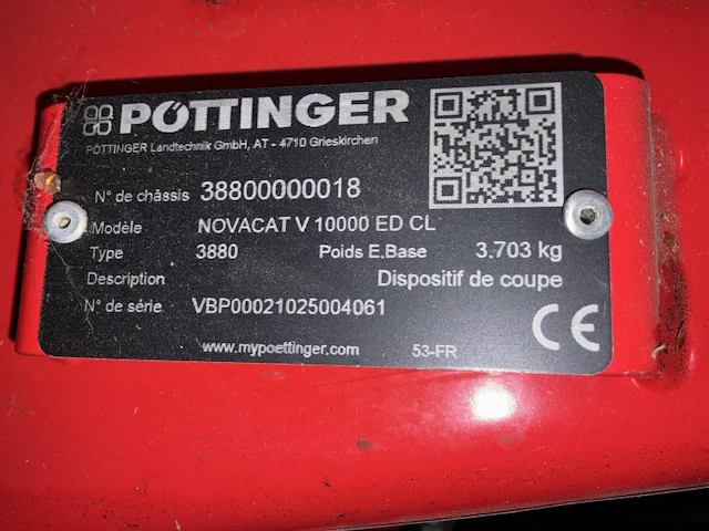 2022 pöttinger novacat v10000 ed cl vlindermaaier - afbeelding 9 van  17