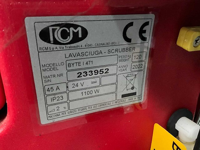 2022 rcm byte 1 reinigingsmachine - afbeelding 6 van  6