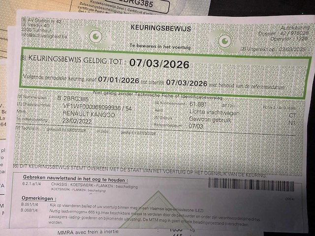 2022 renault kangoo - euro 6d - 74600km - geldige technische keuring - afbeelding 14 van  38
