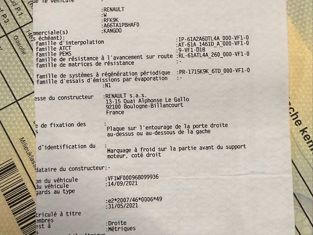 2022 renault kangoo - euro 6d - 74600km - geldige technische keuring - afbeelding 15 van  38