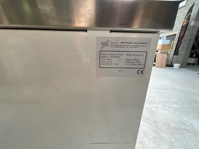 2022 sinmag europe divotrad 2.0 bakkerijmachines, overigen - afbeelding 4 van  4