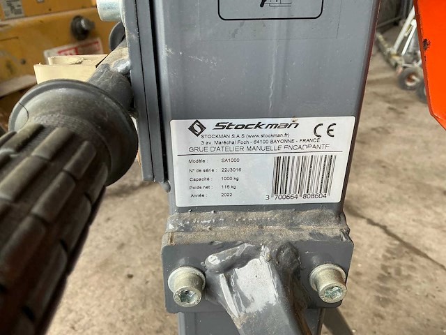 2022 stockman sa1000 materiaal lift (giraf) - afbeelding 7 van  7