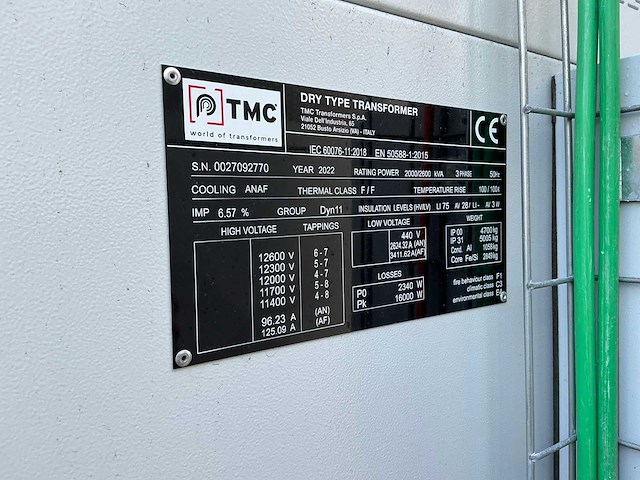 2022 tmc dry-type transformator - afbeelding 6 van  6