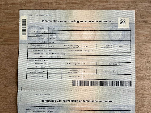 2022 variant 3512ma 2amb-5 aanhangwagen - afbeelding 8 van  21