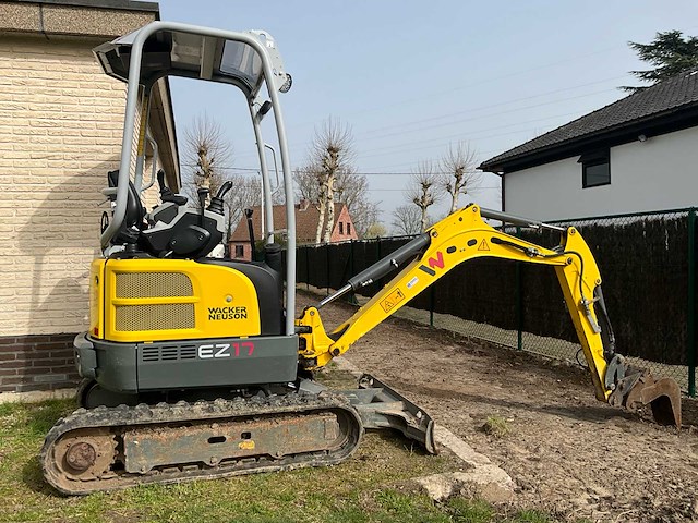 2022 wacker neuson ez17 minigraafmachine - zwenkgiek - 3 graafbakken - snelwissel - afbeelding 27 van  31