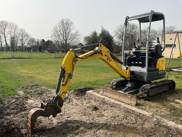 2022 wacker neuson ez17 minigraafmachine - zwenkgiek - 3 graafbakken - snelwissel - afbeelding 1 van  31