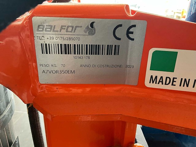 2023 balfor a7 vor 350 em professionele electrische houtklover 7 ton- nieuw - afbeelding 5 van  5