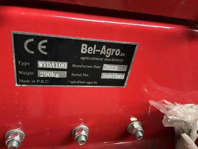 2023 bel-agro wvda100 klepelmaaier (ongebruikt) - afbeelding 2 van  10