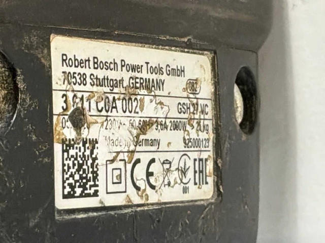 2023 bosch gsh 27 vc breekhamer 30kg hex-28 - afbeelding 2 van  7