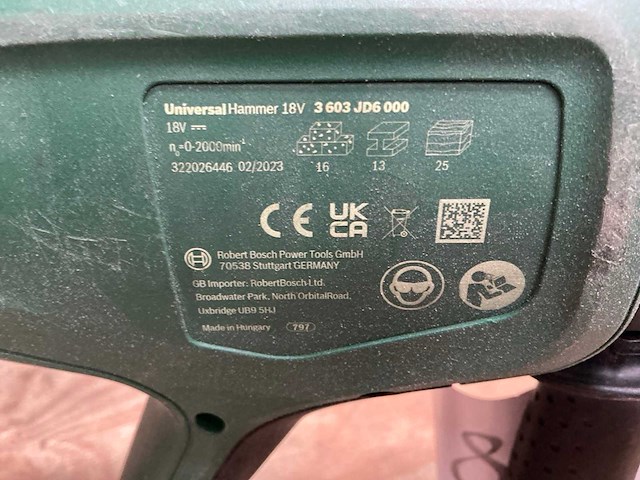 2023 bosch universal hammer boormachine - afbeelding 6 van  6