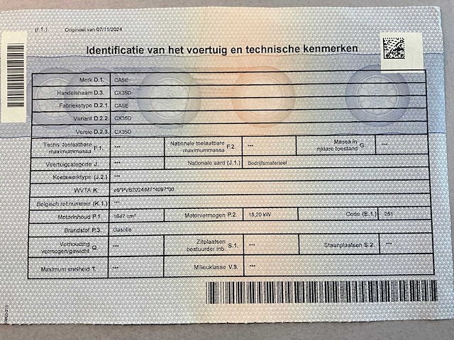 2023 case cx35d minigraafmachine - afbeelding 14 van  15