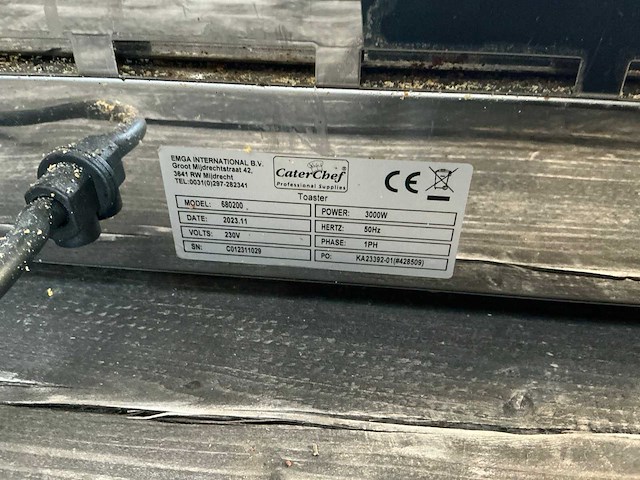 2023 caterchef 680200 toaster - afbeelding 5 van  5