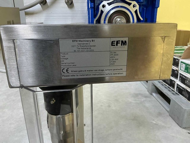2023 efm sluiter pp-2005 verpakkingsmachine - afbeelding 3 van  5