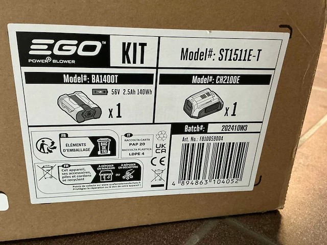 2023 ego st1610e-t accu kantenmaaier - afbeelding 1 van  3