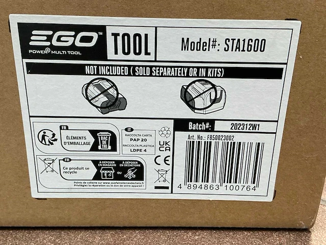 2023 ego sta1600 kantenmaaier opzetstuk - afbeelding 3 van  3