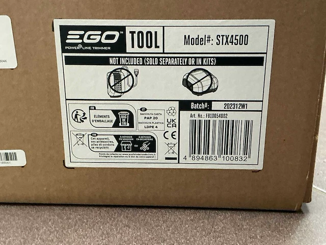 2023 ego stx4500 accu kantenmaaier - afbeelding 4 van  4