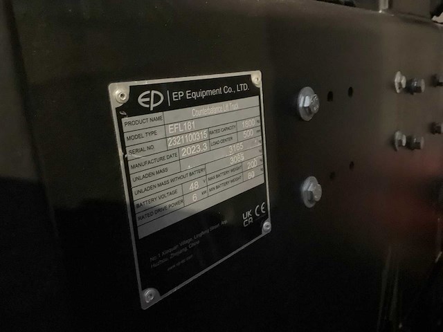 2023 ep efl181 vorkheftruck - afbeelding 19 van  26
