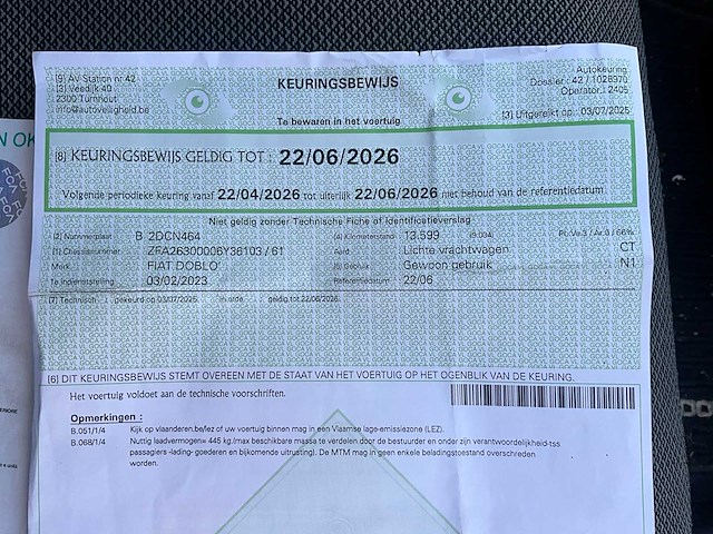 2023 fiat doblo lichte vrachtwagen - afbeelding 26 van  34