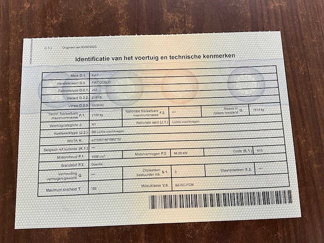 2023 fiat doblo lichte vrachtwagen - afbeelding 25 van  26