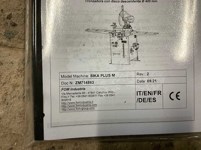 2023 fom industrie sika plus m enkelkopverstekzaag - afbeelding 22 van  29