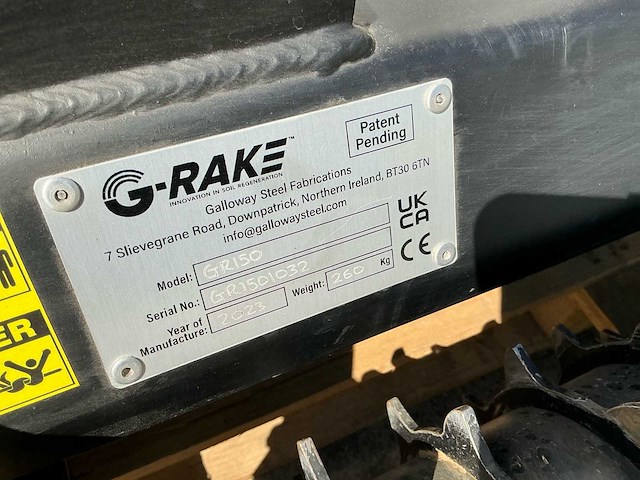 2023 g-rake gr150 vlakraam cw10 - afbeelding 7 van  8