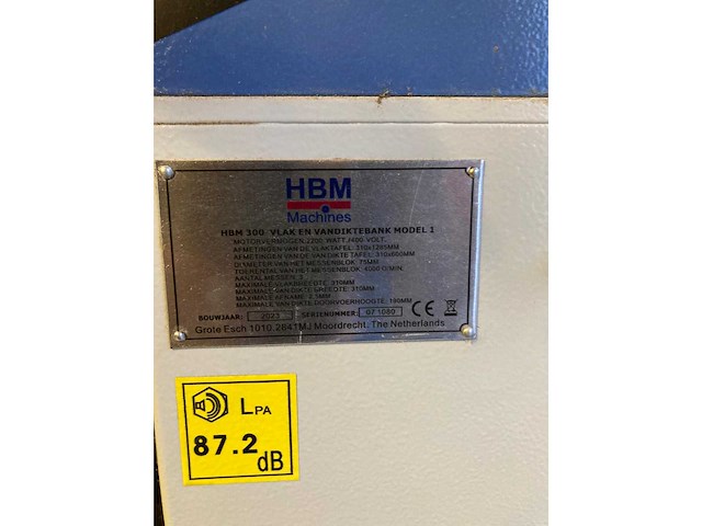2023 hbm 300 vandiktebank & hbm stofafzuiging - afbeelding 4 van  12