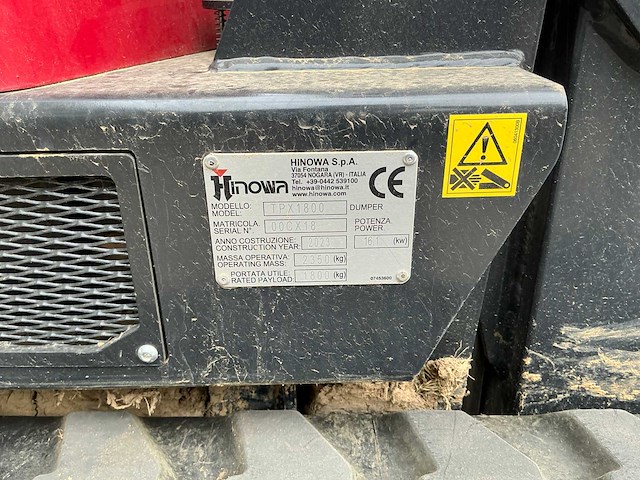2023 hinowa tpx1800 overige hijs- en heftechniek - afbeelding 17 van  17