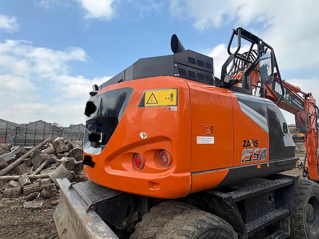 2023 hitachi zaxis zx155w-7 banden graafmachine - afbeelding 24 van  27