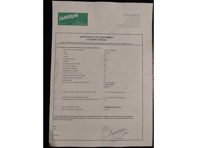 2023 jcs man350 aanhangwagen (6m) + oprijplaten - afbeelding 17 van  26