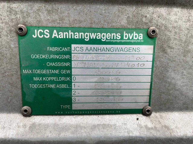2023 jcs man350 aanhangwagen - afbeelding 9 van  17