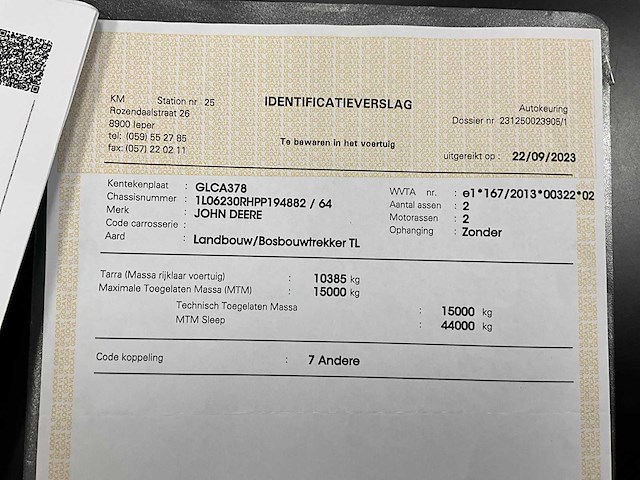 2023 john deere 6r230 vierwielaangedreven landbouwtractor - afbeelding 25 van  32