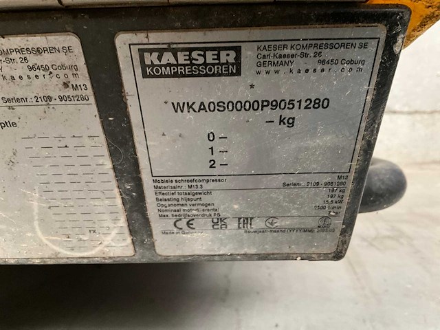 2023 kaeser m13 mobiele schroefcompressor - afbeelding 9 van  9