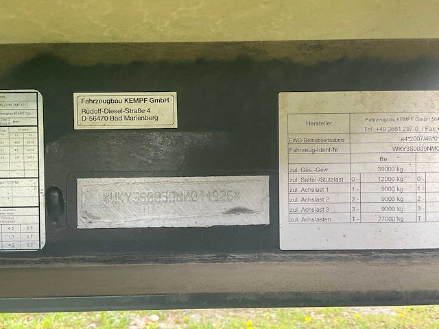 2023 kempf skm semi-trailer - afbeelding 7 van  21