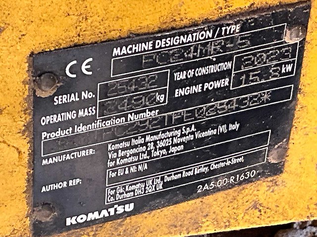 2023 komatsu pc24 mr5 rupsgraafmachine - afbeelding 7 van  21