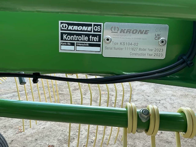 2023 krone swardo s380 ks104-02 grasoogstmachine - hooikeerder - afbeelding 14 van  14