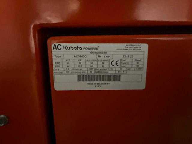 2023 kubota 44 kva nieuwe generatorset - afbeelding 8 van  17