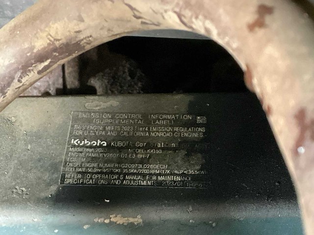 2023 kubota kx163 midigraafmachine - afbeelding 20 van  30