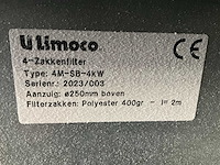 2023 limoco 4m-sb-4kw filter afzuiginstallatie 4 zakken - afbeelding 3 van  3