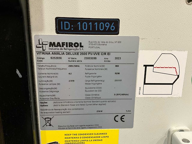 2023 mafirol amalia deluxe 2500 fv-vve c/r ei gekoelde serveer-/toonbank vitrine - afbeelding 7 van  18