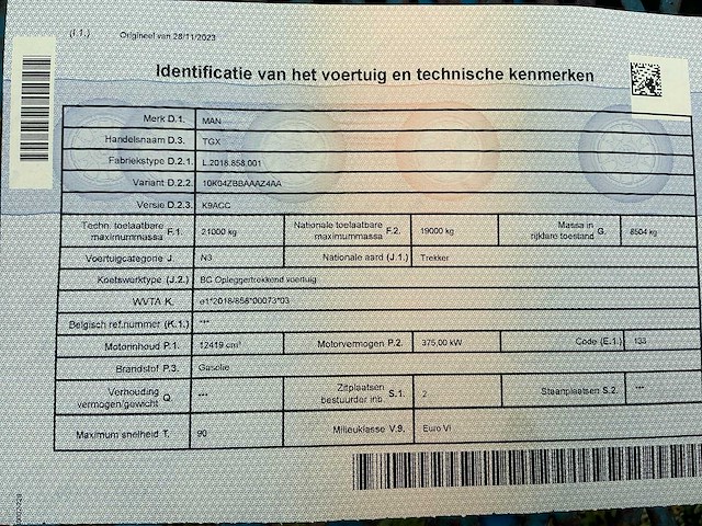 2023 man tgx 18.510 vrachtwagen - afbeelding 20 van  31