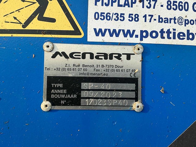 2023 menart sp-40 compostkeerder - afbeelding 7 van  7