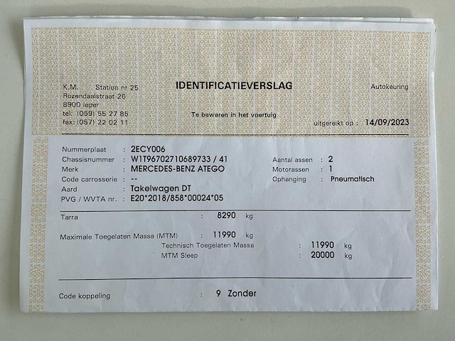 2023 mercedes atego vrachtwagen takelwagen - afbeelding 31 van  39