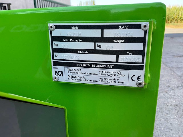 2023 merlo cingo m500 dumper - afbeelding 6 van  14